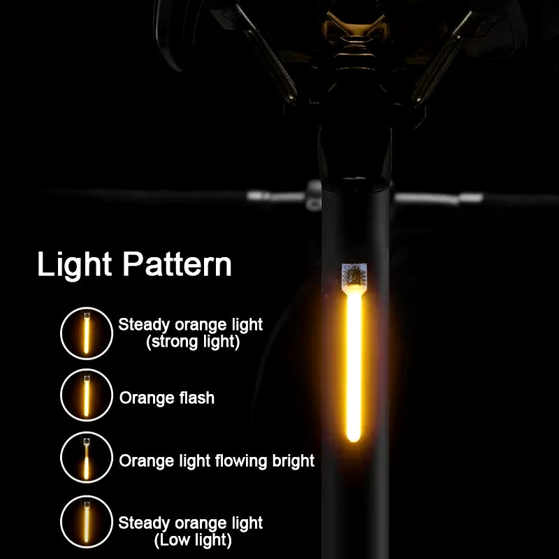 Bike Tail Light LED Rear Lamp Warning Light Waterproof Bicycle Lights USB Rechargeable Cycling MTB Road Bike Rear Flashlight