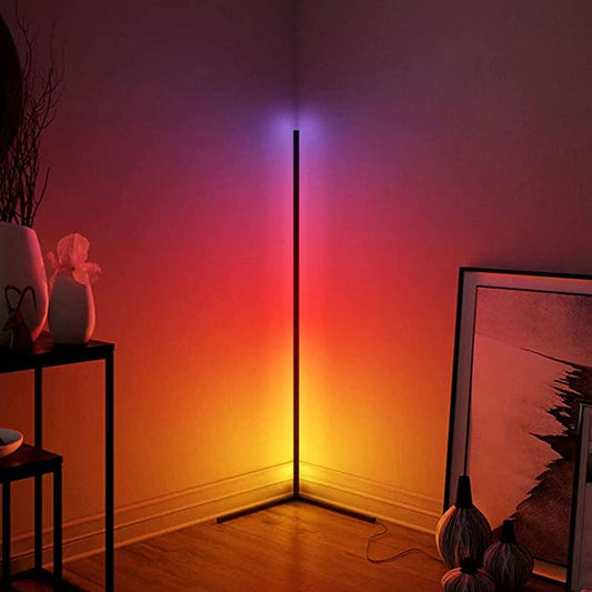 Transform Your Space with the RGB Corner Floor Lamp - App & Music Sync Compatible